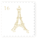 Paris - City of Love Effiel TOwer STamp
