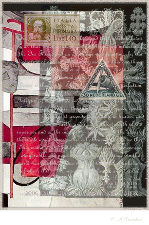 Know Thyself (Faux Mail Art Postcard)