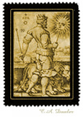 Stamp: Alchemical Planet of Sun (key 19)