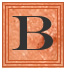 Alphabet Soup Stamp - B