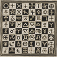 Game of Wisdom: Emblem of Alchemical ALpha - Omega Chess Board